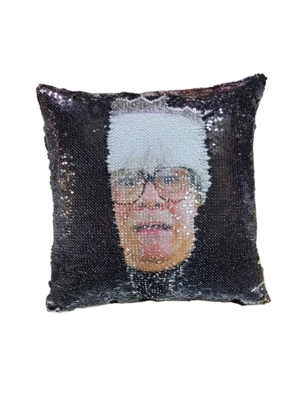 Magic Sequin-Reveal Square Couch Pillows - Danny DeVito/Frank Reynolds